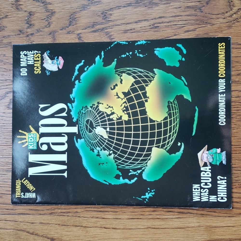 Vintage Y2K Kids Discover Magazine Maps Volume 10 Issue 9 October 2000